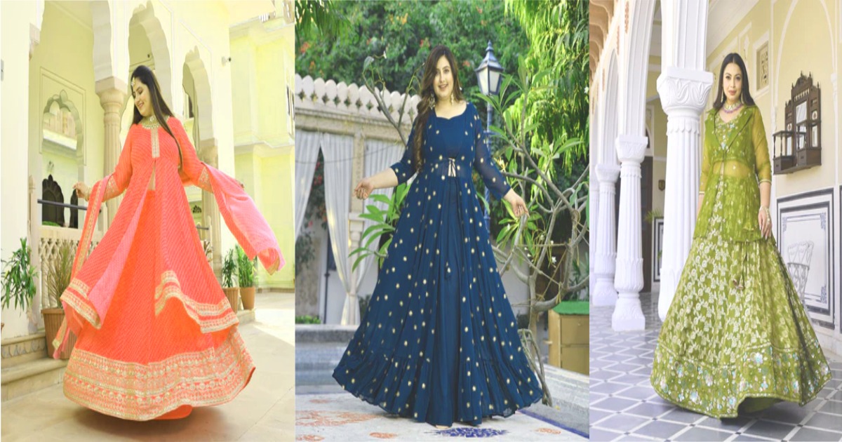 The Rich Variety of Plus Size Women Lehengas